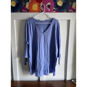 Woman Within 1x blue top